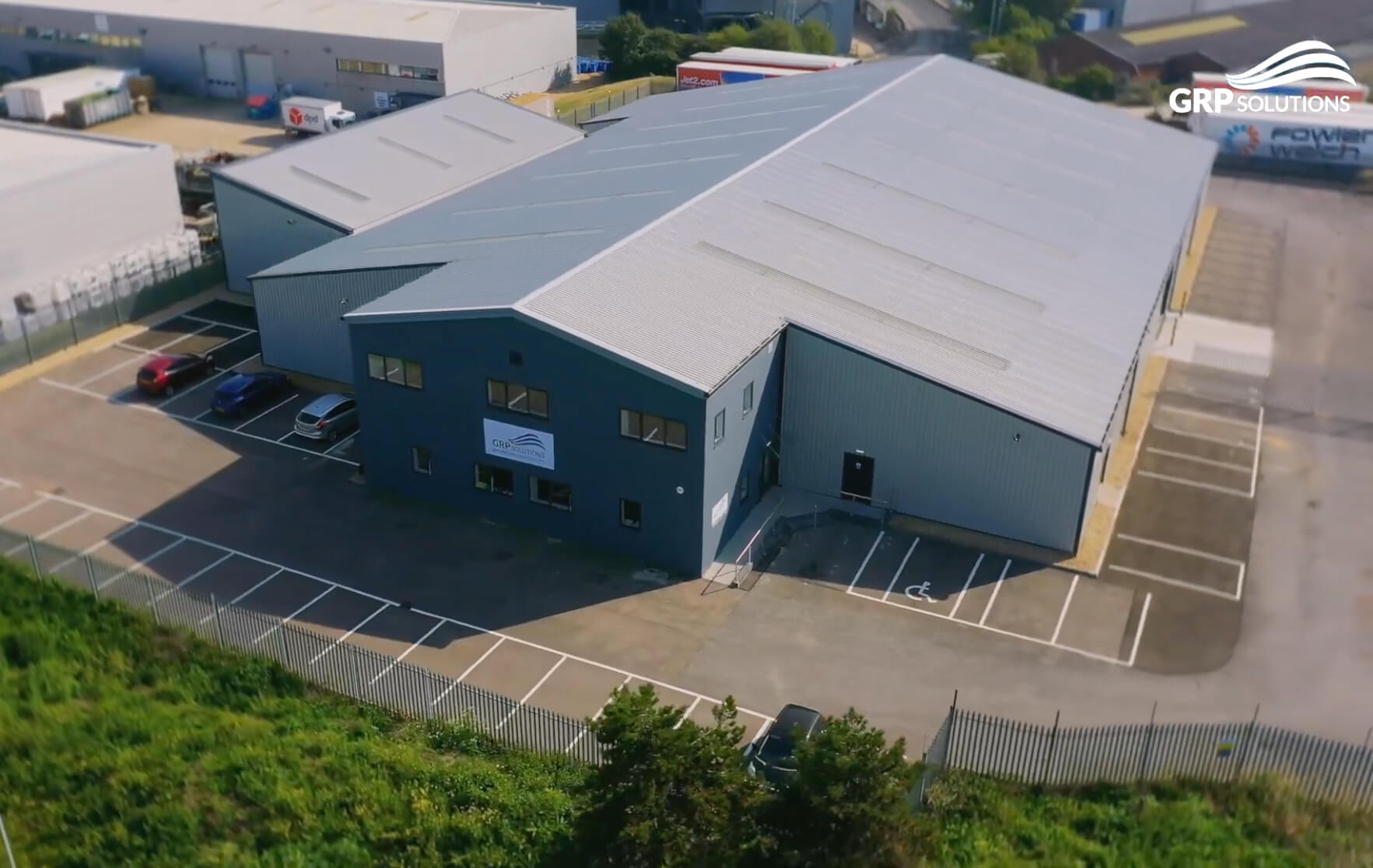 Image featuring the GRP Solutions HQ, based in Portsmouth.